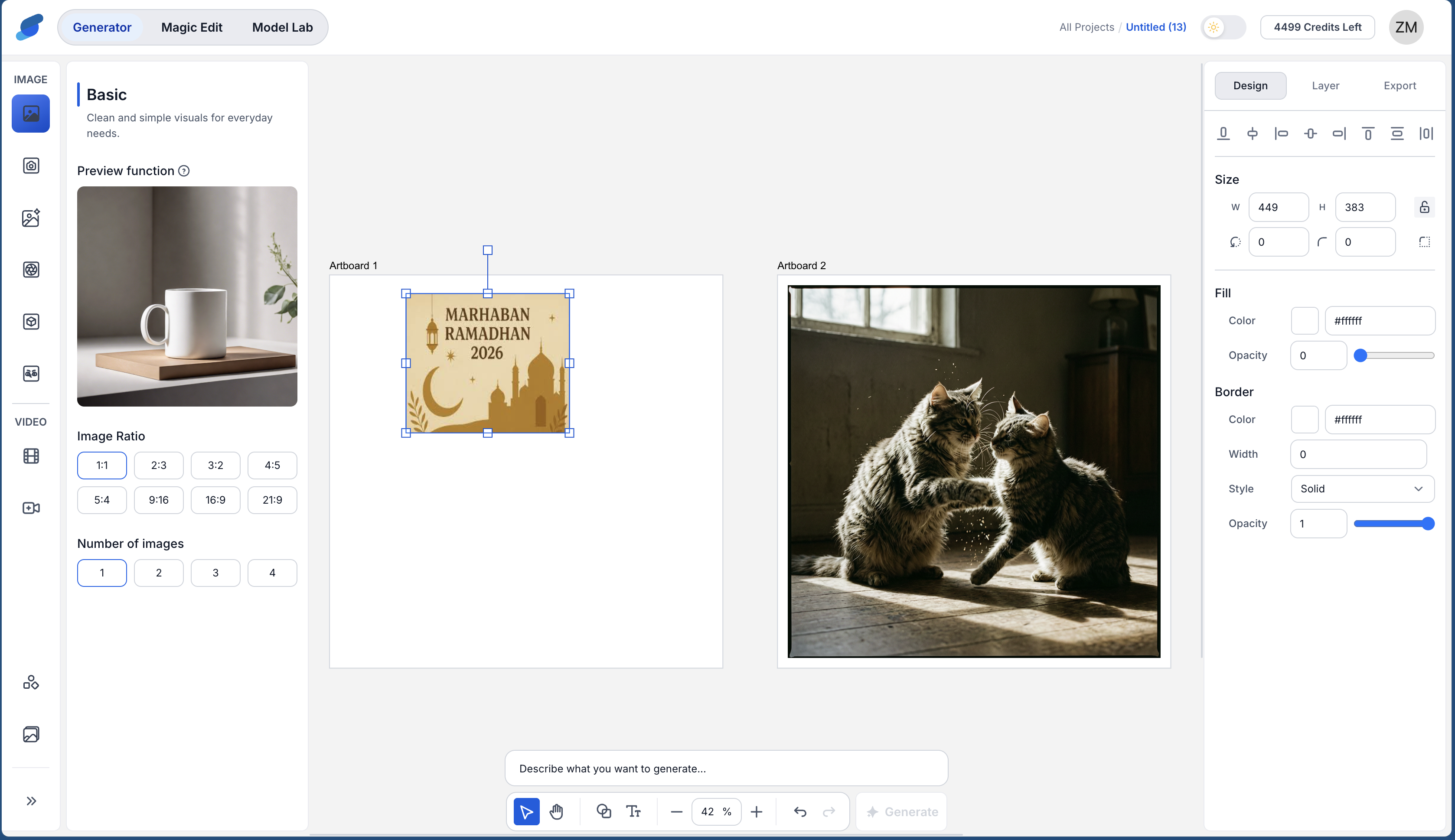canvas setting